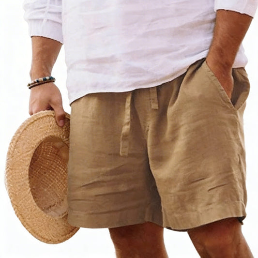 Men's Shorts with Drawstring and Side Pockets
