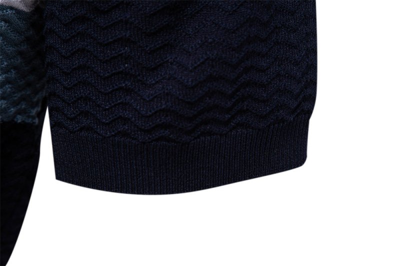 Men's Short Sleeve Polo with Zip Collar and Stripe Detail