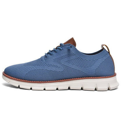 Men's Sneakers with Knitted Upper and Pull Tabs