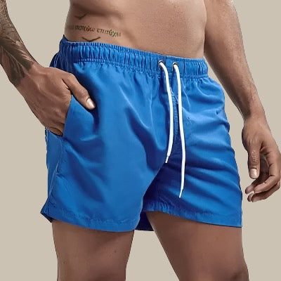 Men's Swimming Shorts with Elastic Waistband and Drawstring