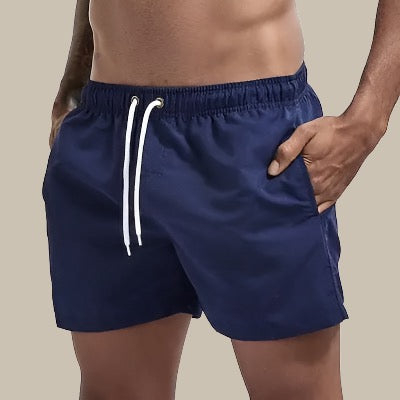 Men's Swimming Shorts with Elastic Waistband and Drawstring