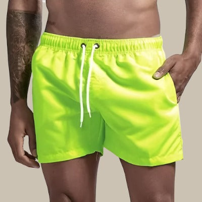 Men's Swimming Shorts with Elastic Waistband and Drawstring