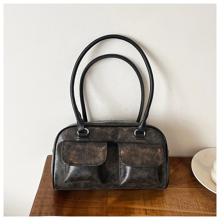 Arleen | Shoulder Bag with Flap Pockets