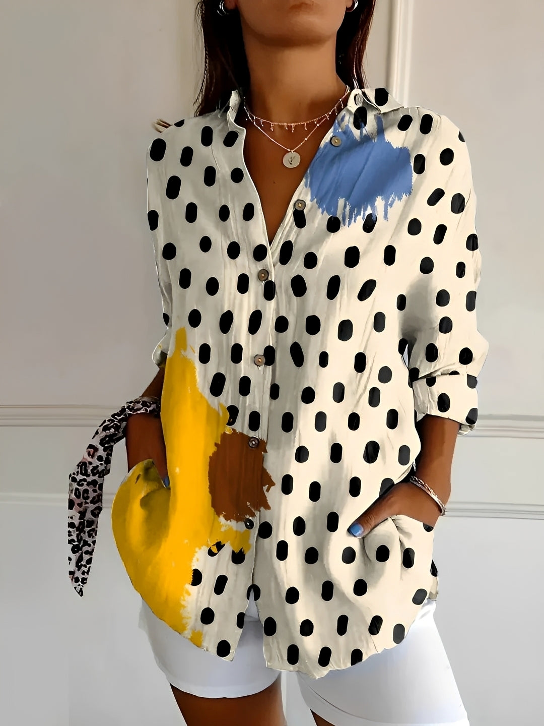 Chantelle - Elegant Button Blouse for Women
