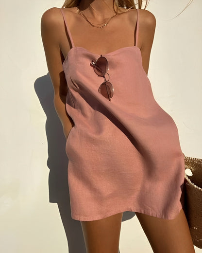 Women's Relaxed Fit Slip Midi Dress – Sleeveless Casual Summer Dress