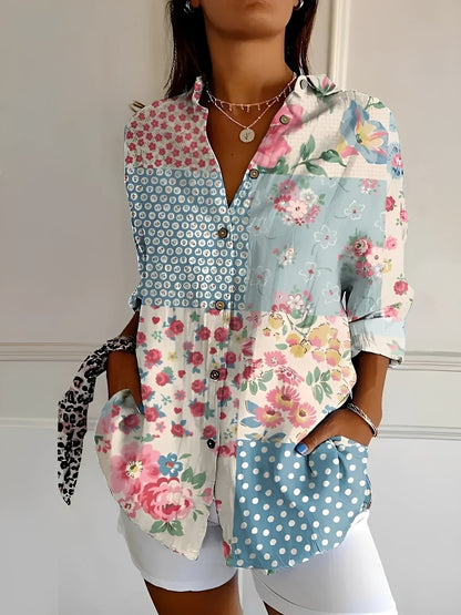 Chantelle - Elegant Button Blouse for Women