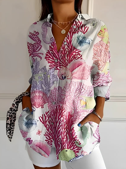 Chantelle - Elegant Button Blouse for Women