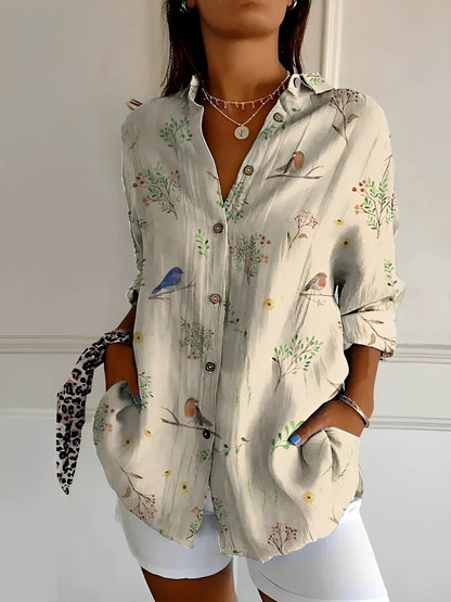 Chantelle - Elegant Button Blouse for Women
