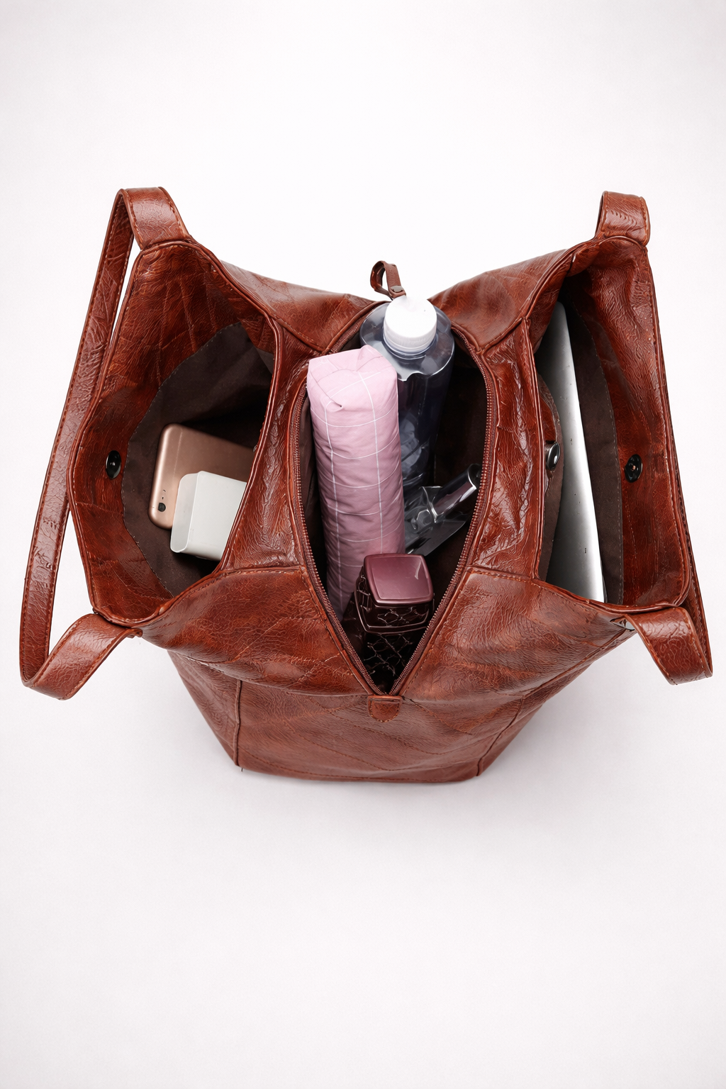 Stylish Vegan Leather Tote Bag for Work - Eco-Friendly and Durable Design