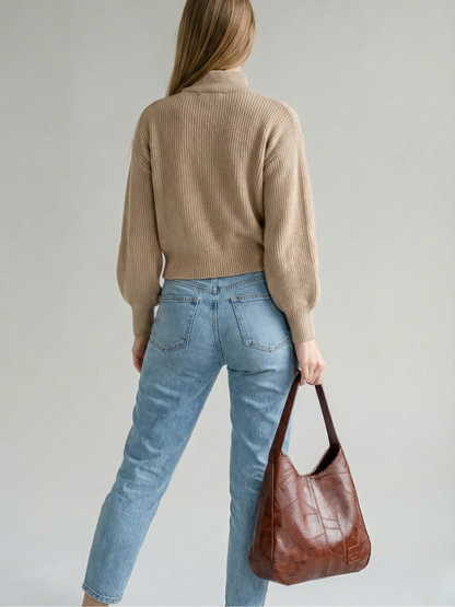 Stylish Vegan Leather Tote Bag for Work - Eco-Friendly and Durable Design