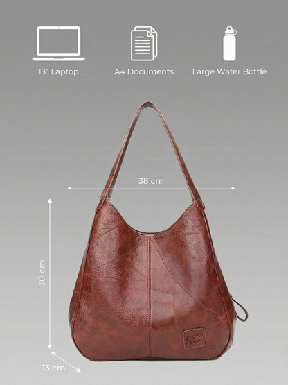 Stylish Vegan Leather Tote Bag for Work - Eco-Friendly and Durable Design