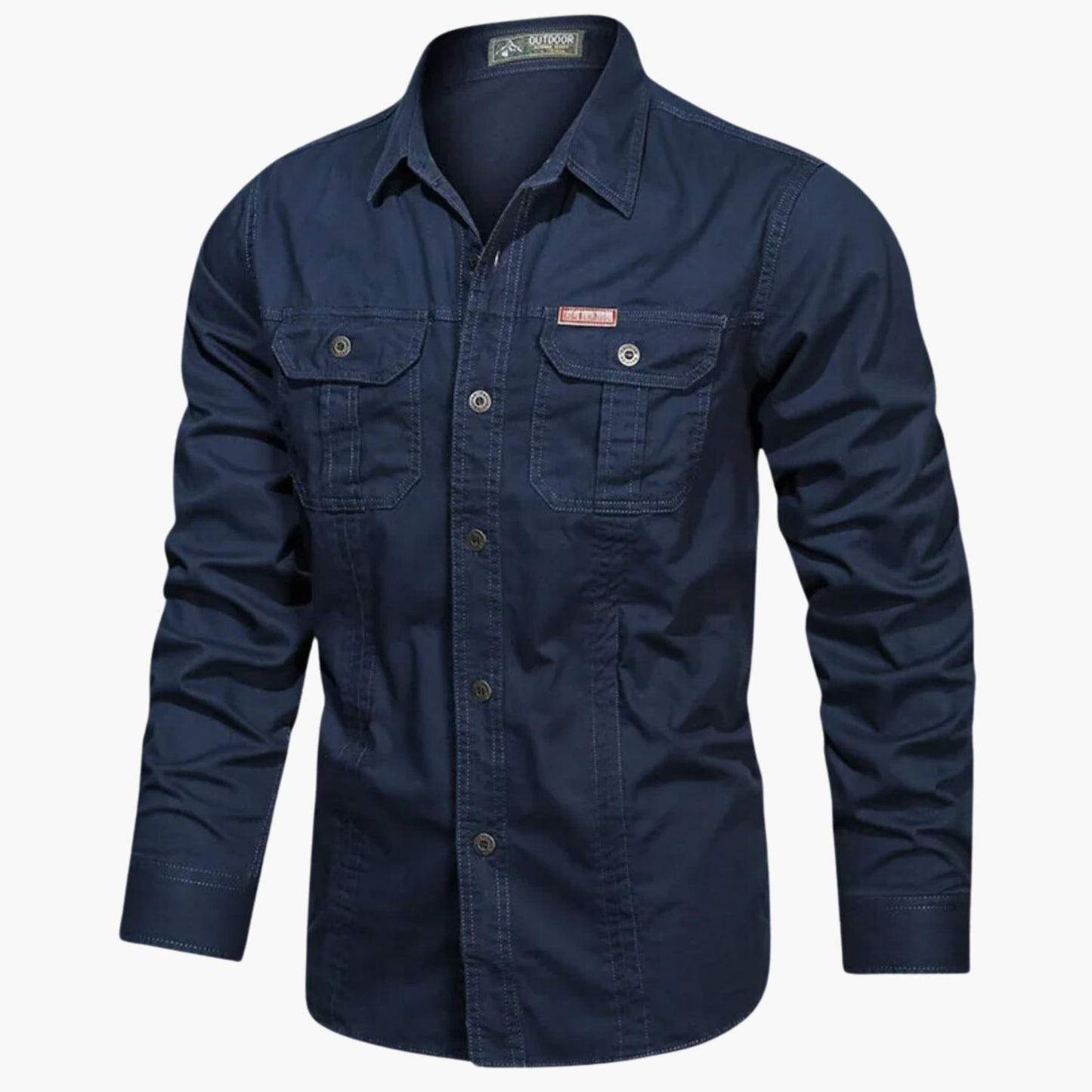 Men's Lightweight Outdoor Shirt – Button-Up Hiking Shirt with Chest Pockets