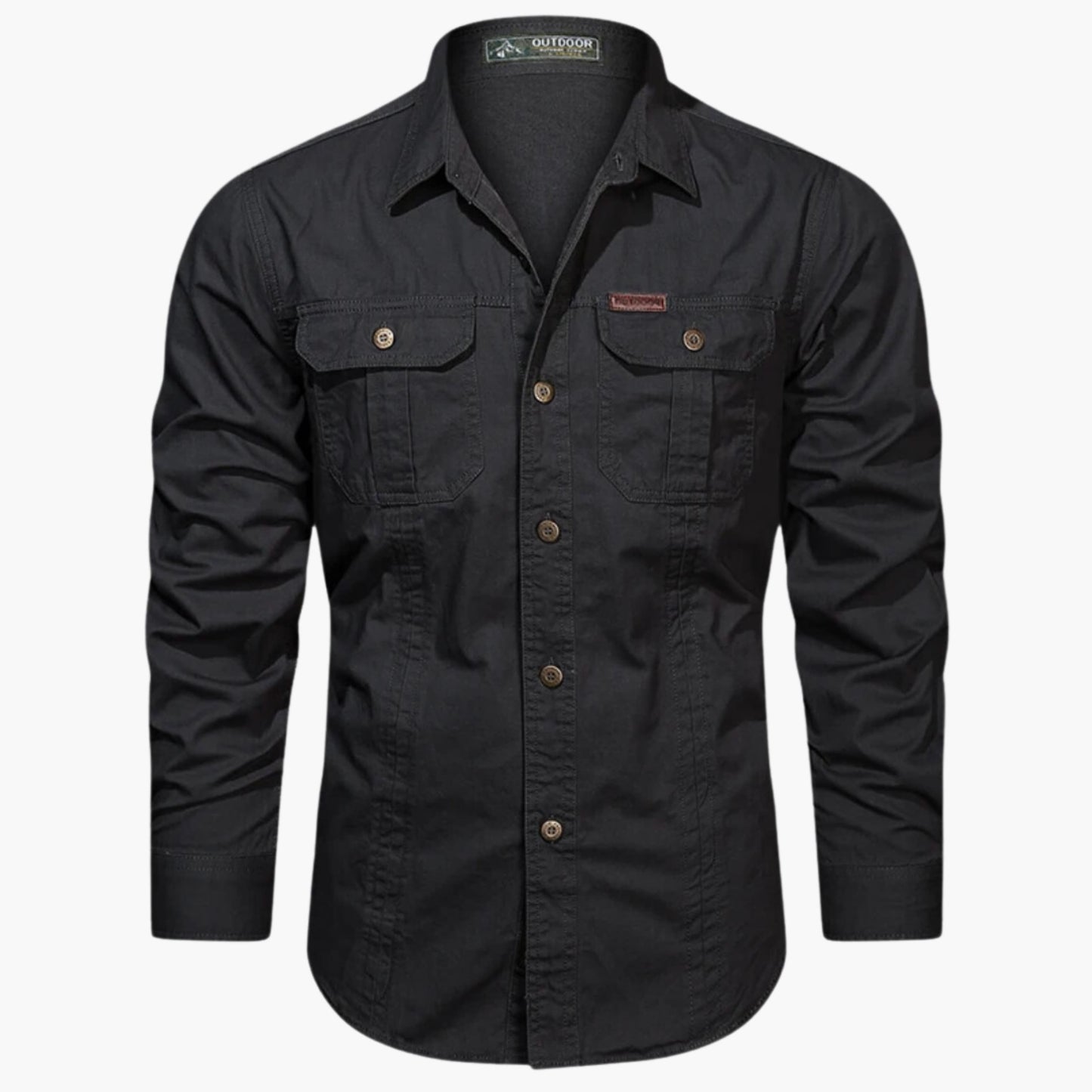 Men's Lightweight Outdoor Shirt – Button-Up Hiking Shirt with Chest Pockets