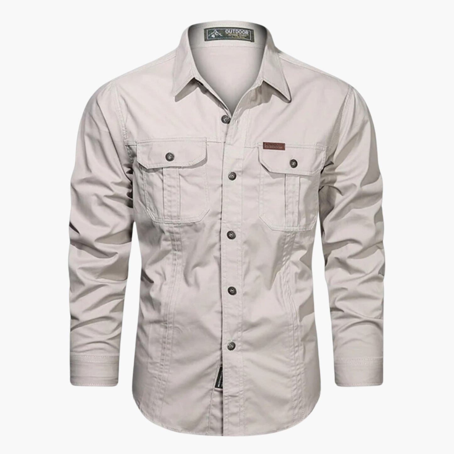Men's Lightweight Outdoor Shirt – Button-Up Hiking Shirt with Chest Pockets