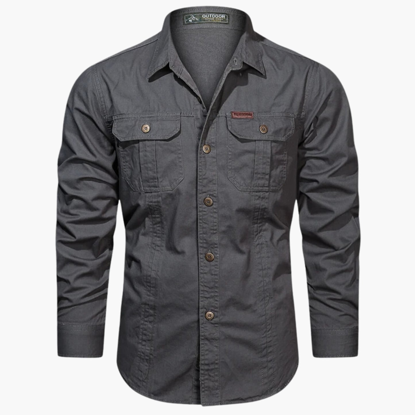 Men's Lightweight Outdoor Shirt – Button-Up Hiking Shirt with Chest Pockets