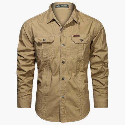 Men's Lightweight Outdoor Shirt – Button-Up Hiking Shirt with Chest Pockets