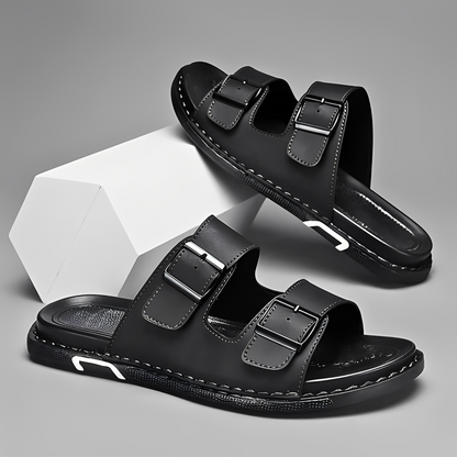 Modern Double Strap Men's Sandals - Comfort and Style