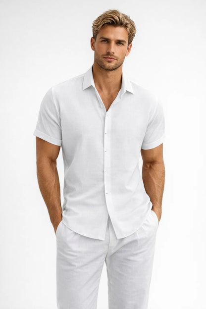 men's short sleeve shirt | Casual & Comfortable | With collar | Summer