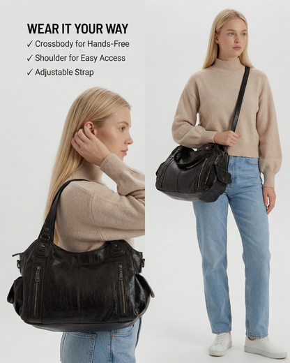 Trendy Black Backpack for College Students - Durable and Spacious Design