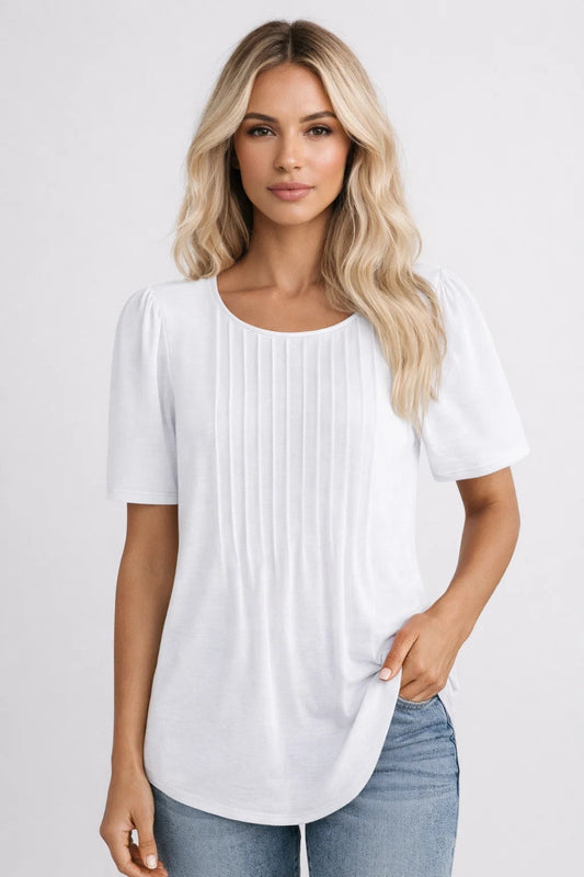 women's t-shirt | Casual & Comfortable | With Pleats | Summer