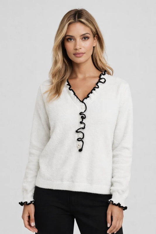 Ladies' Jumper | Casual & Comfortable | V-Neck | Spring