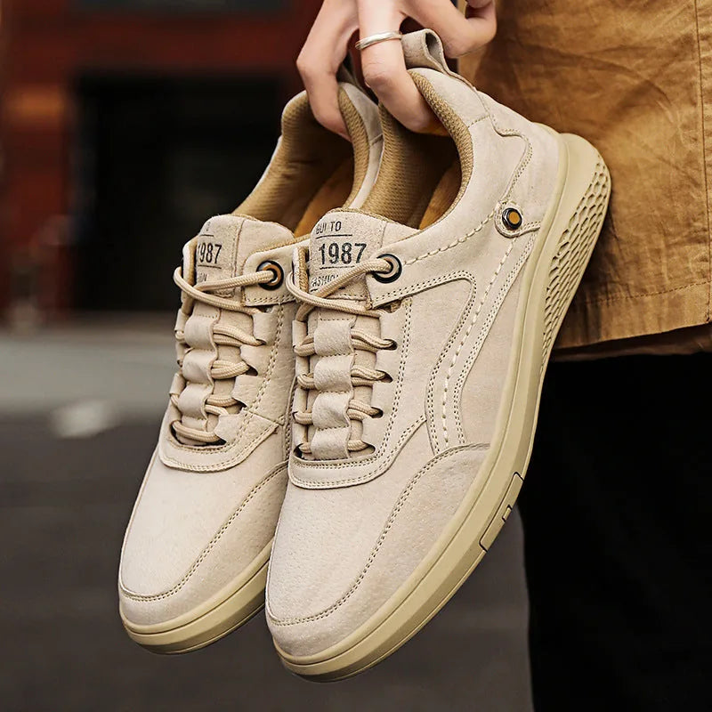 Vintage-Inspired Suede Sneakers | Trendy Matte Finish Footwear