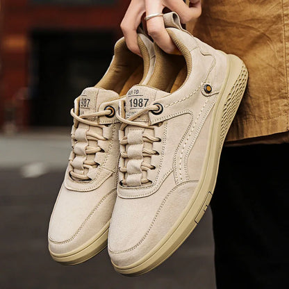 Vintage-Inspired Suede Sneakers | Trendy Matte Finish Footwear