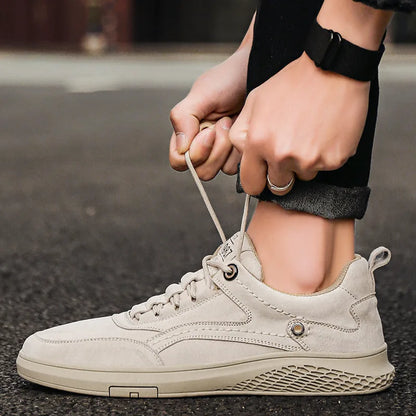 Vintage-Inspired Suede Sneakers | Trendy Matte Finish Footwear