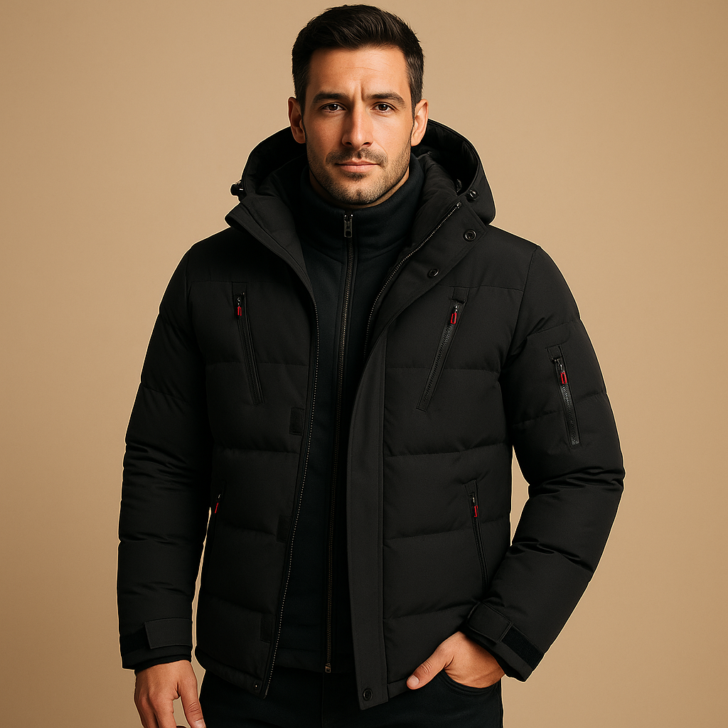 Men's Insulated Waterproof Winter Jacket | Outdoor-Ready Warm Lining for Cold Weather