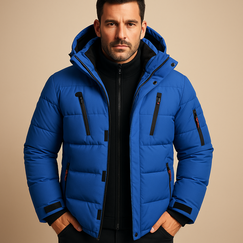 Men's Insulated Waterproof Winter Jacket | Outdoor-Ready Warm Lining for Cold Weather