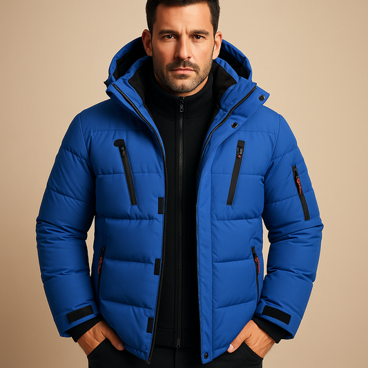 Men's Insulated Waterproof Winter Jacket | Outdoor-Ready Warm Lining for Cold Weather
