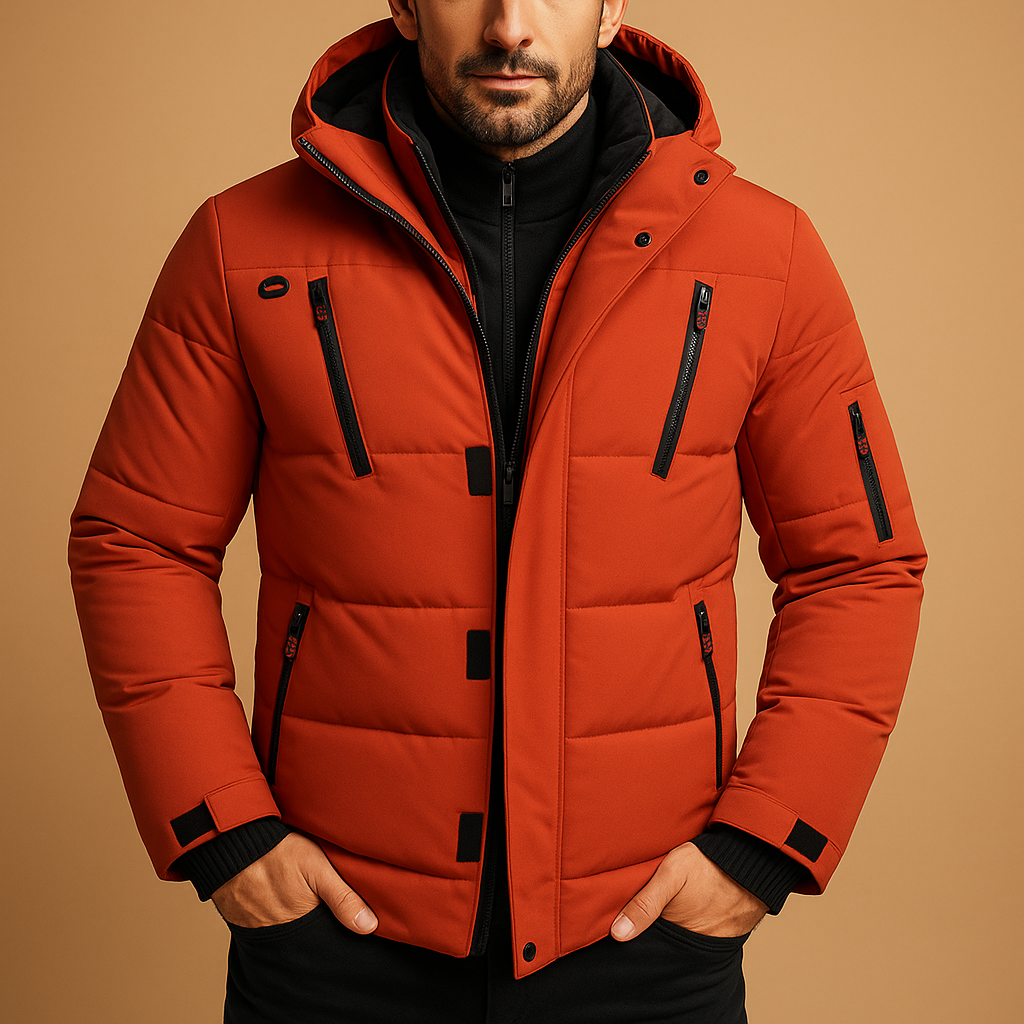 Men's Insulated Waterproof Winter Jacket | Outdoor-Ready Warm Lining for Cold Weather
