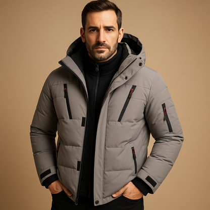 Men's Insulated Waterproof Winter Jacket | Outdoor-Ready Warm Lining for Cold Weather