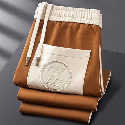 Men's Zip-Up Jacket and Side-Striped Jogger Tracksuit Set for Activewear