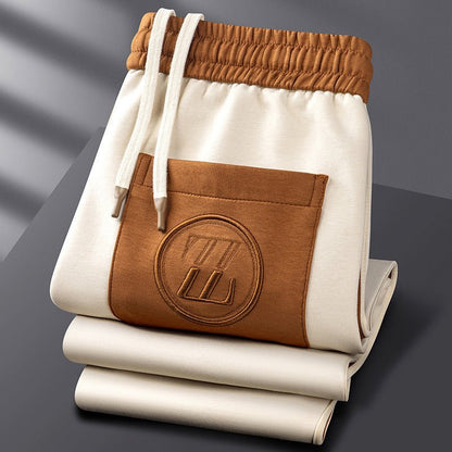 Men's Zip-Up Jacket and Side-Striped Jogger Tracksuit Set for Activewear