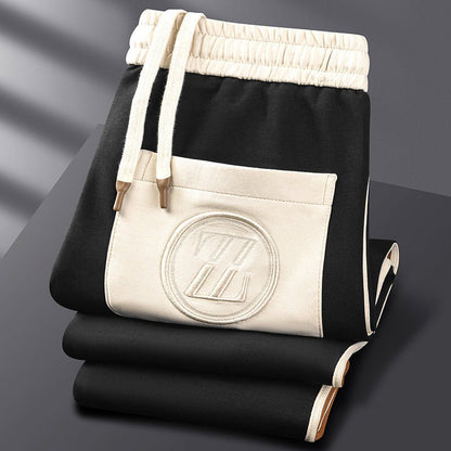 Men's Zip-Up Jacket and Side-Striped Jogger Tracksuit Set for Activewear